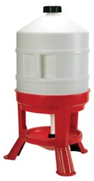 ABREUVOIR XL AVEC PIEDS ROUGE 30L