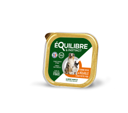 PÂTÉE RICHE EN VOLAILLE ET AUX PETITS POIS POUR CHIEN ADULTE - 300 G