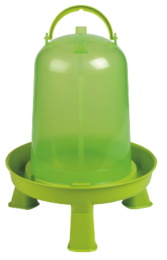 Abreuvoir en plastique avec pieds vert clair, 8L