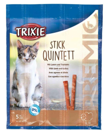 Premio Sticks Quintett à l'agneau/à la dinde, 5 × 5 g