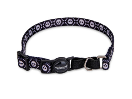 Collier chat squelette noir 20-30cmx10mm