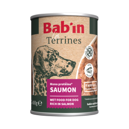 BAB'IN TERRINE CHIEN ADULTE SAUMON - 400G