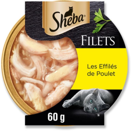 SHEBA EFFILES DE POULET 60GR