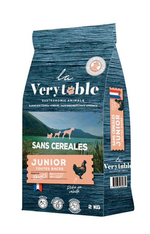 VERYTABLE CROQUETTE POUR CHIOT SANS CEREALES VOLAILLES 2kg