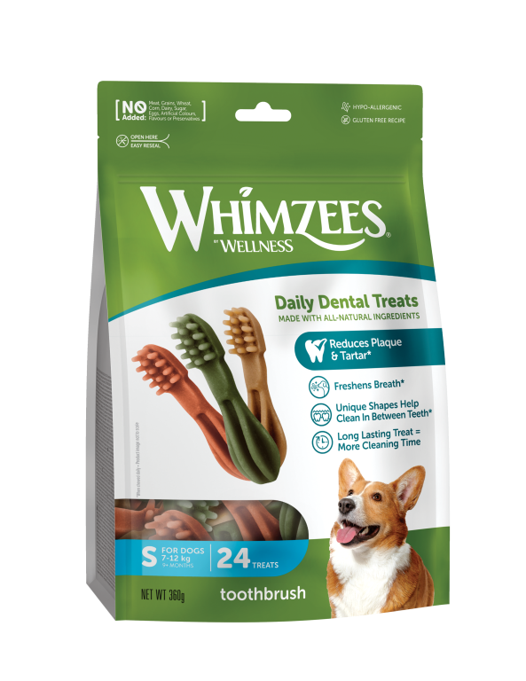 WHIMZEE Snack Brosse à dents S 24PCS