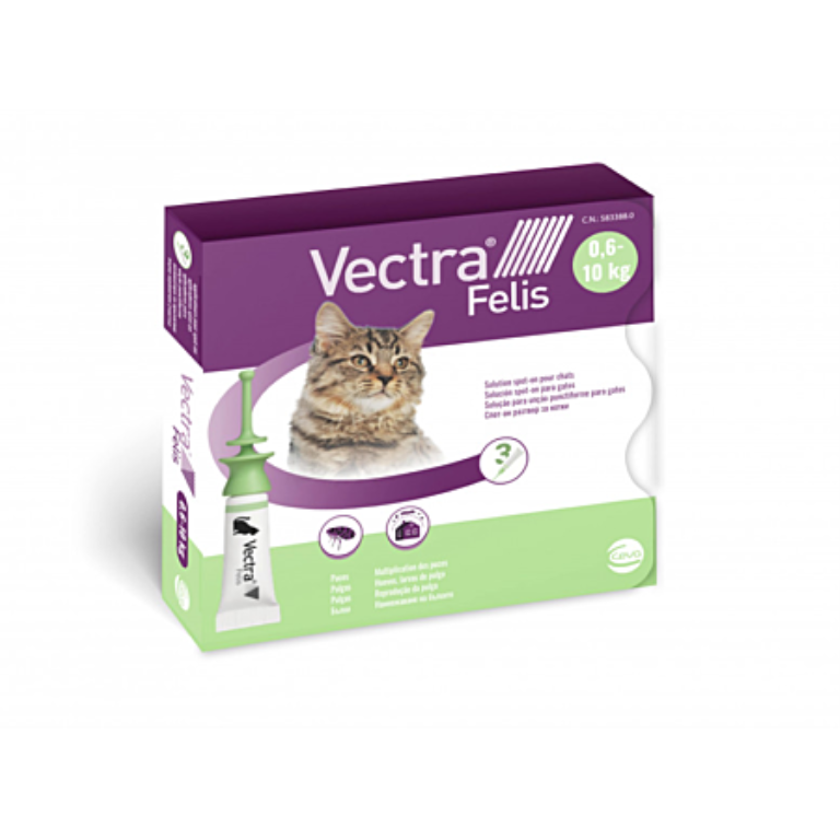 Ceva Vectra Felis Spot-on Chat 0,6-10Kg Boîte de 3