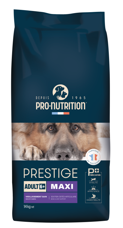 PRESTIGE CROQUETTES CHIEN ADULT 6+ MAXI 14KG