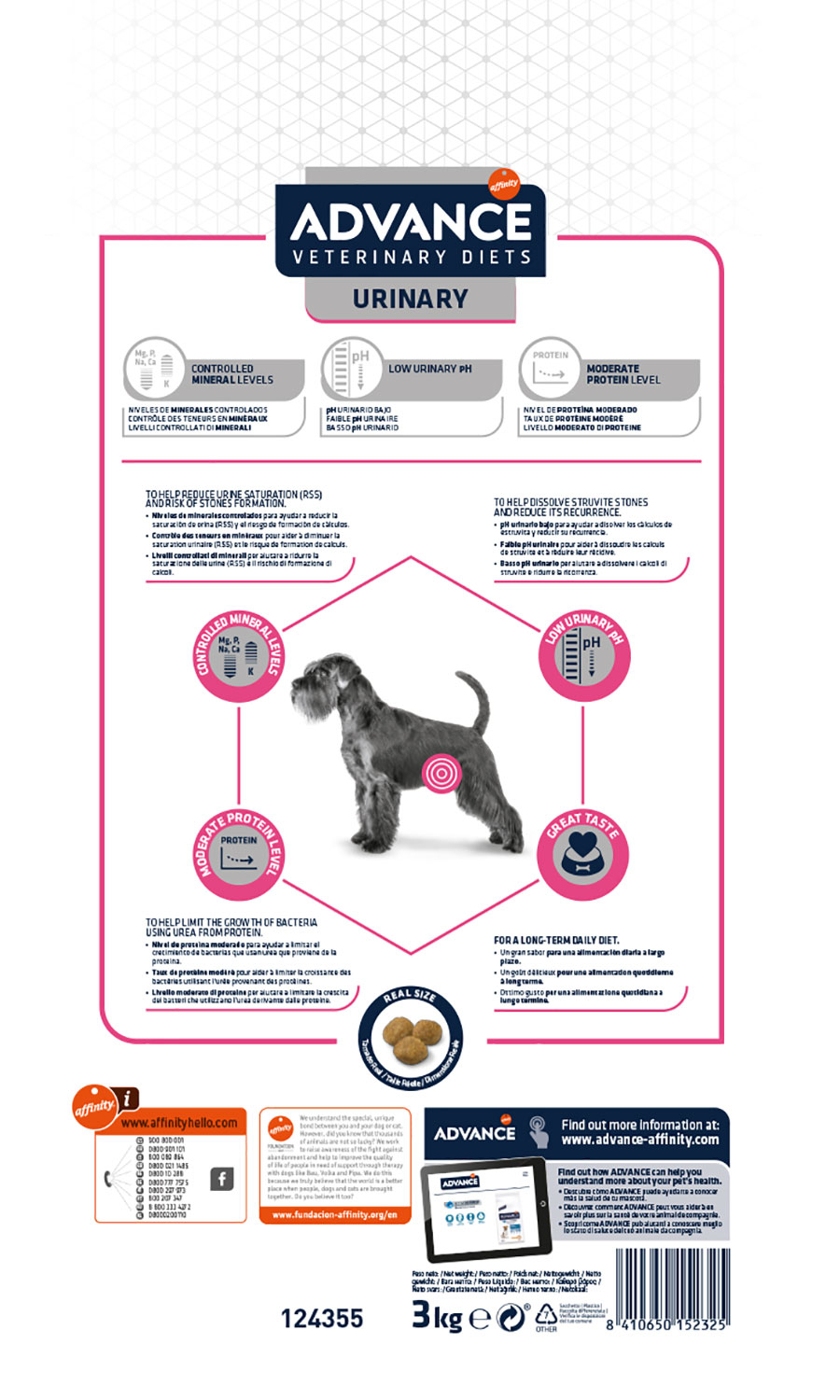 ADVANCE VETERINAIRE CHIEN URINARY 3Kg