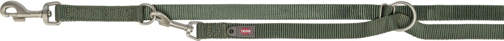 Premium laisse réglable, M–L: 2,00 m/20 mm, vert olive