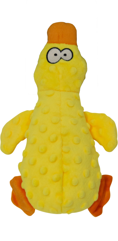 JACK & VANILLA BUBBLE PLUSH JOUET POUR CHIEN CANARD JAUNE 25x16x16CM 