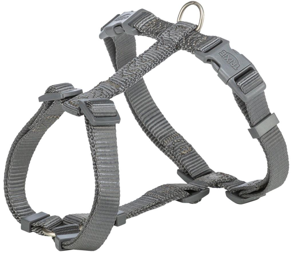 Premium harnais H, S–M: 42–60 cm/15 mm, gris graphite