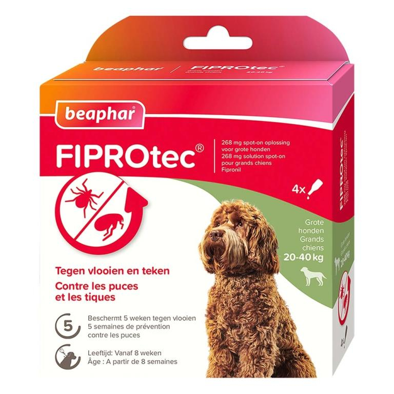 FIPROtec 268 mg solution spot-on pour grands chiens
