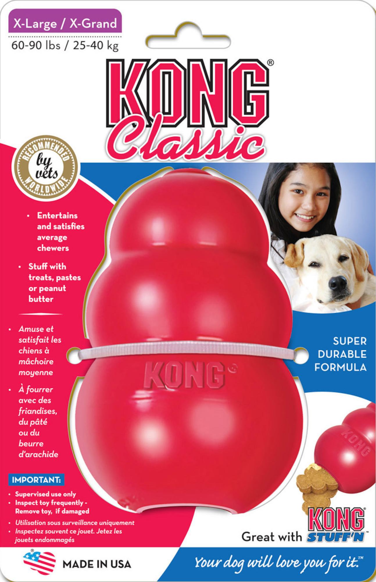Kong® Jouet Classic Rouge Wobbler - Extra large