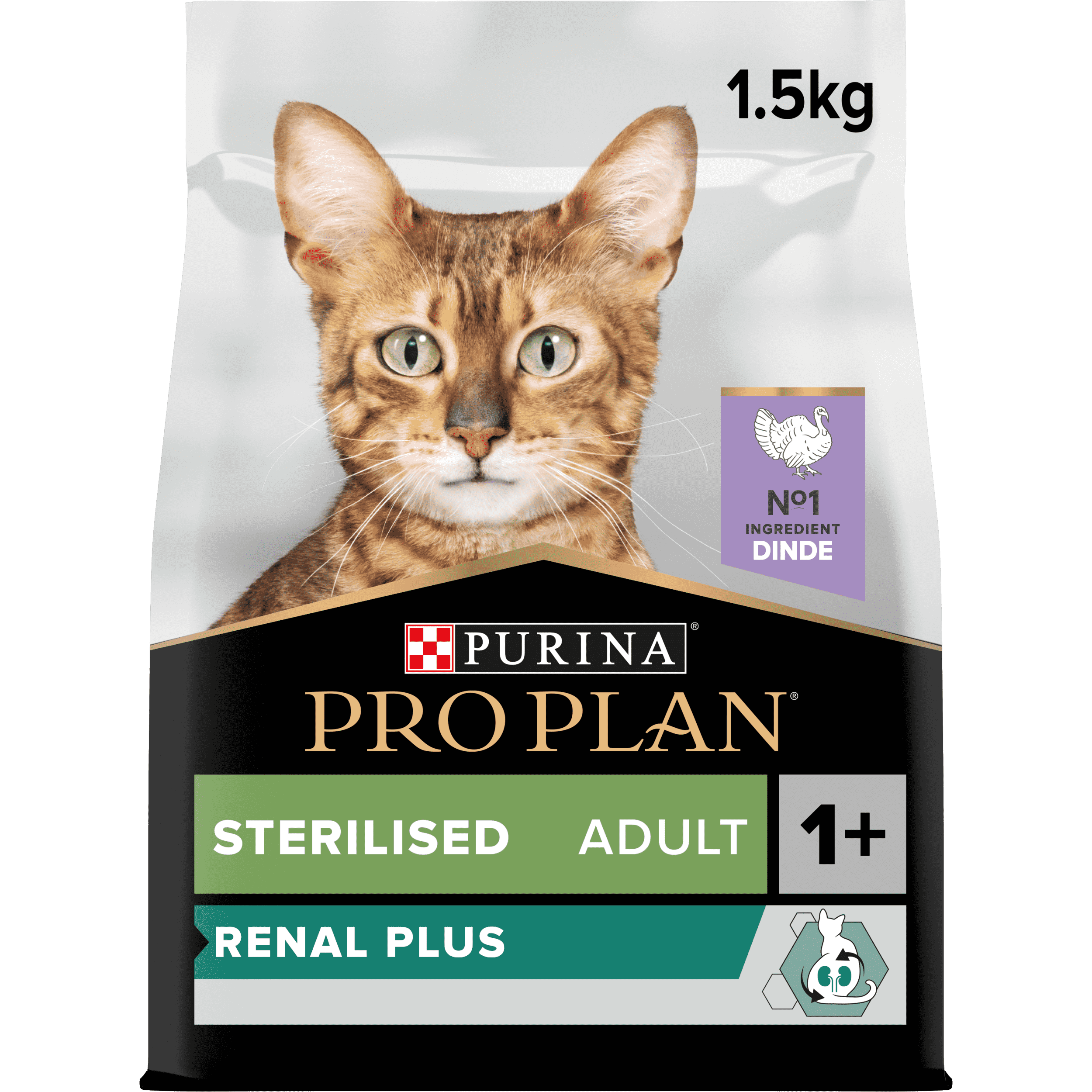 Pro Plan Sterilised Adult RENAL PLUS Dinde 1,5kg
