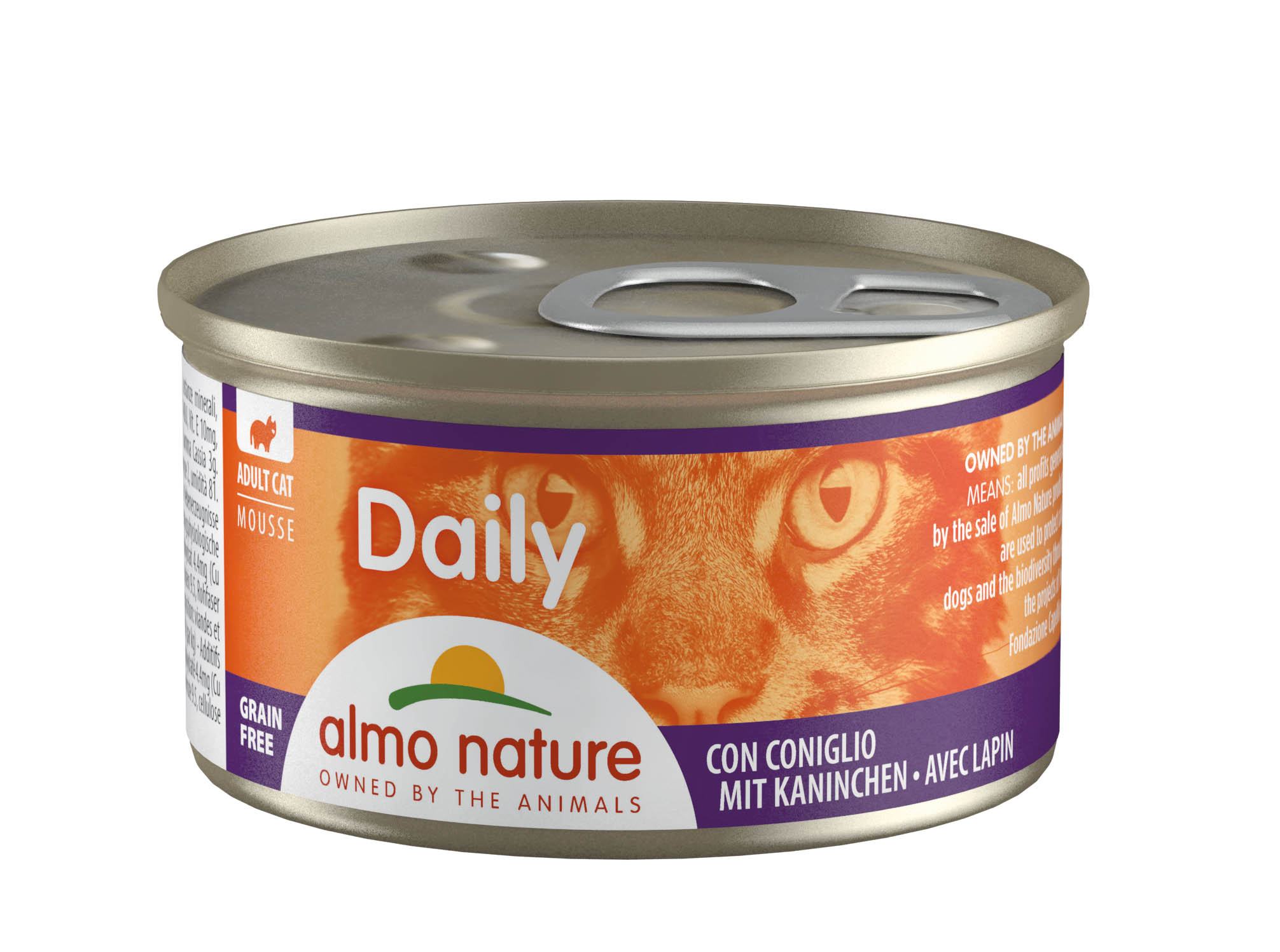 Almo Nature Daily - Grain Free Mousse Avec Lapin Boîte 85 Gr