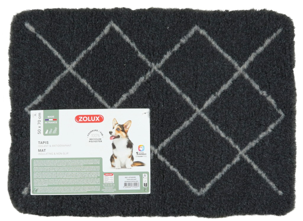 TAPIS ISOLANT ZOLUX DESIGN BERBERE GRIS - 50 CM
