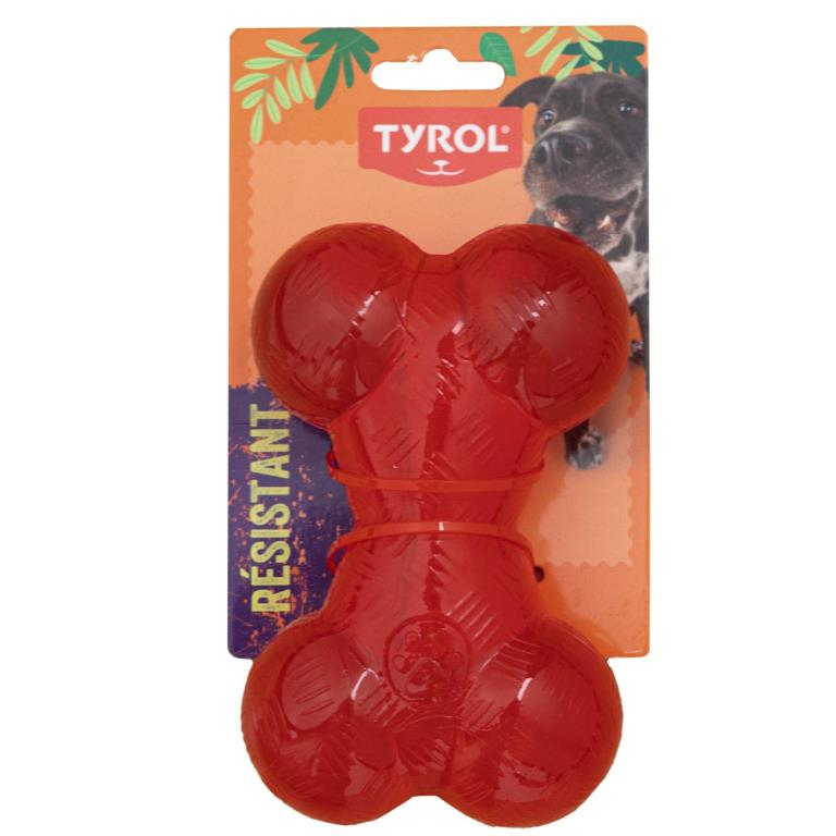 TYROL JOUET CHIEN PLAY STRONG BONE 14CM
