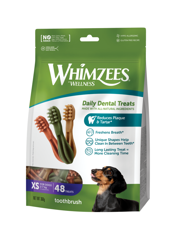 WHIMZEE Snack Brosse a dents XS 48PCS
