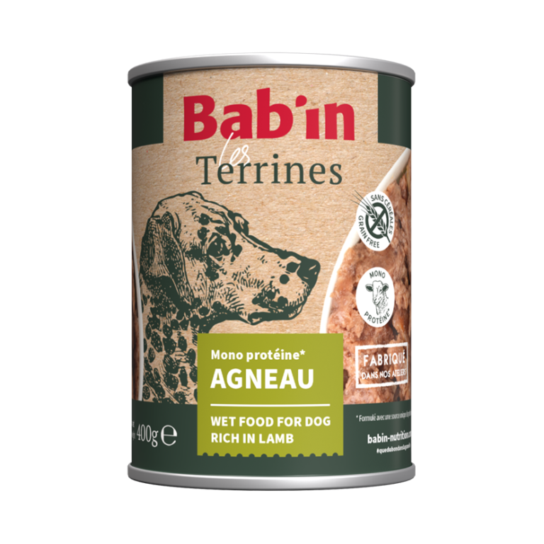 BAB'IN TERRINE CHIEN ADULTE AGNEAU - 400G