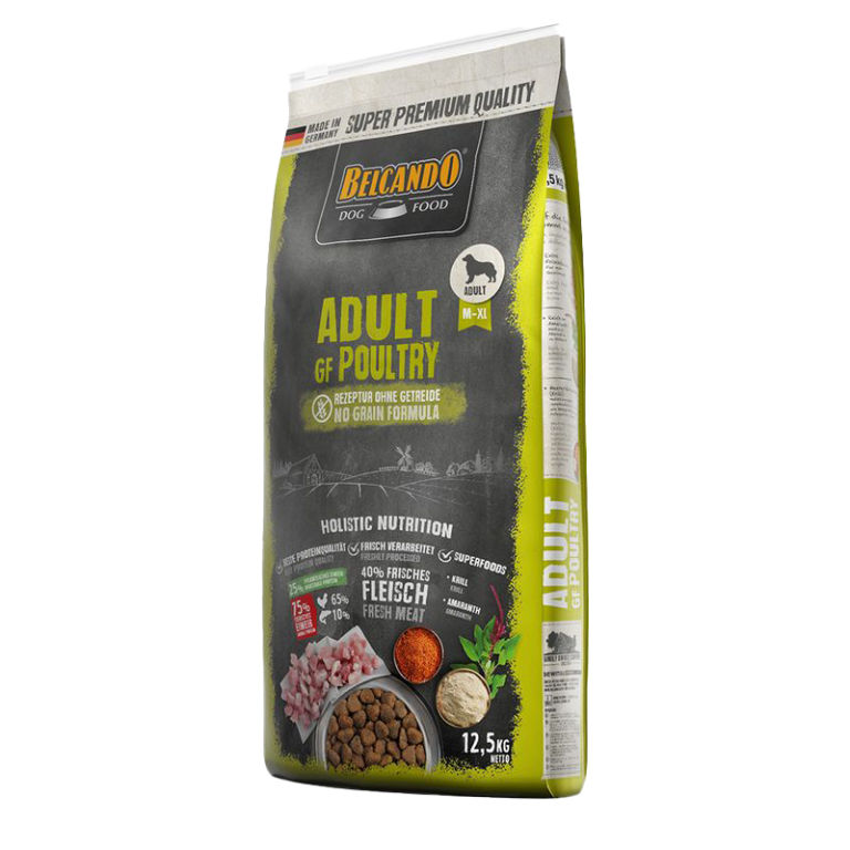 CROQUETTES BELCANDO POUR CHIEN ADULTE SAVEUR POULET - SAC DE 12.5 KG