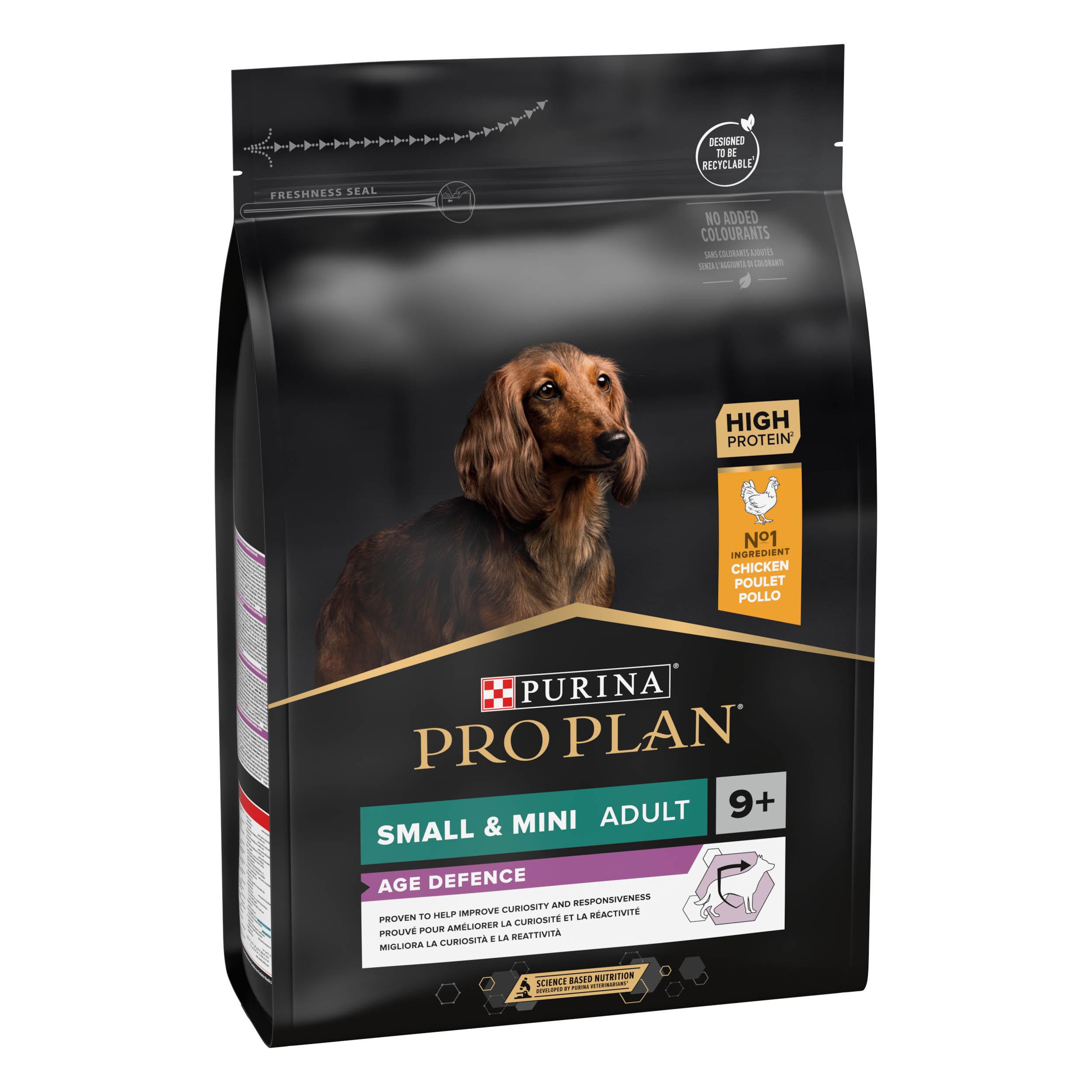 PRO PLAN Chien Small&Mini Adult 9+ Age Defence Poulet 3KG