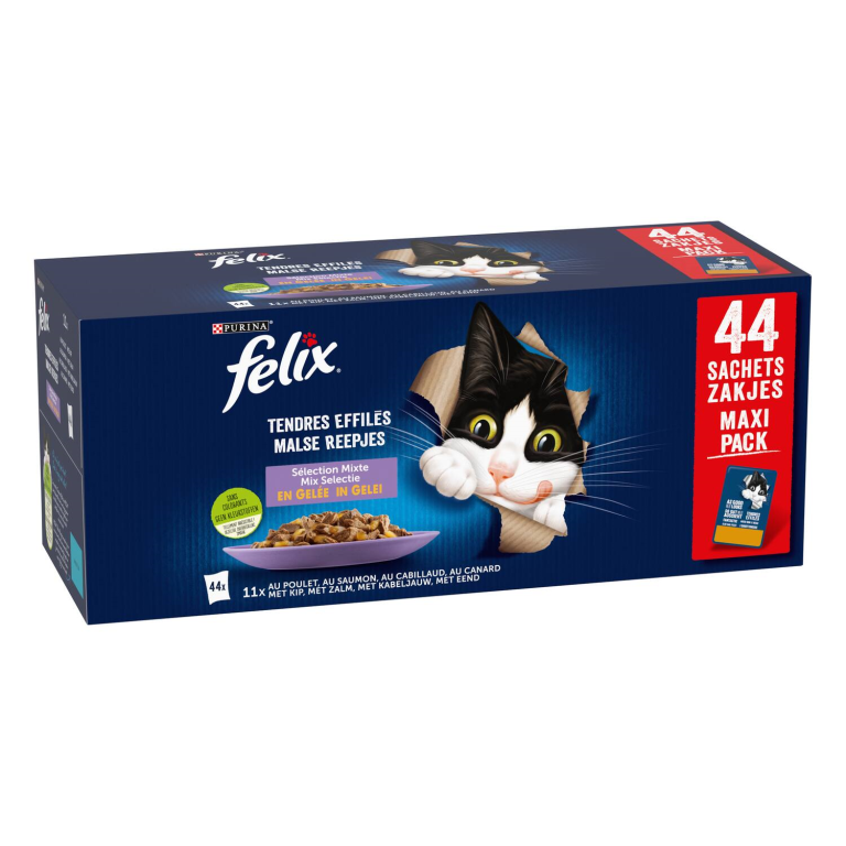 FELIX TENDRES EFFILES GELEE MIXTE 44X85GR