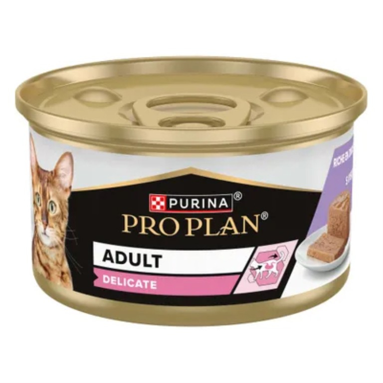 PRO PLAN MOUSSE DELICATE DINDE - 85G 18+6 BOITES