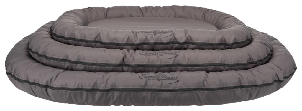 Coussin Samoa Vital, ovale, 110 × 85 cm, noir