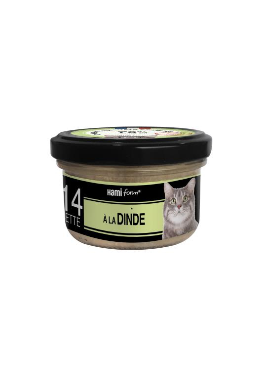 cuisiné pour chat recette n°14 Dinde 80grammes