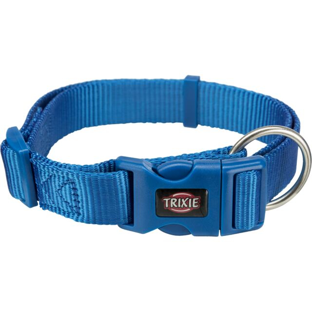 Premium collier, L–XL: 40–65 cm/25 mm, bleu royal