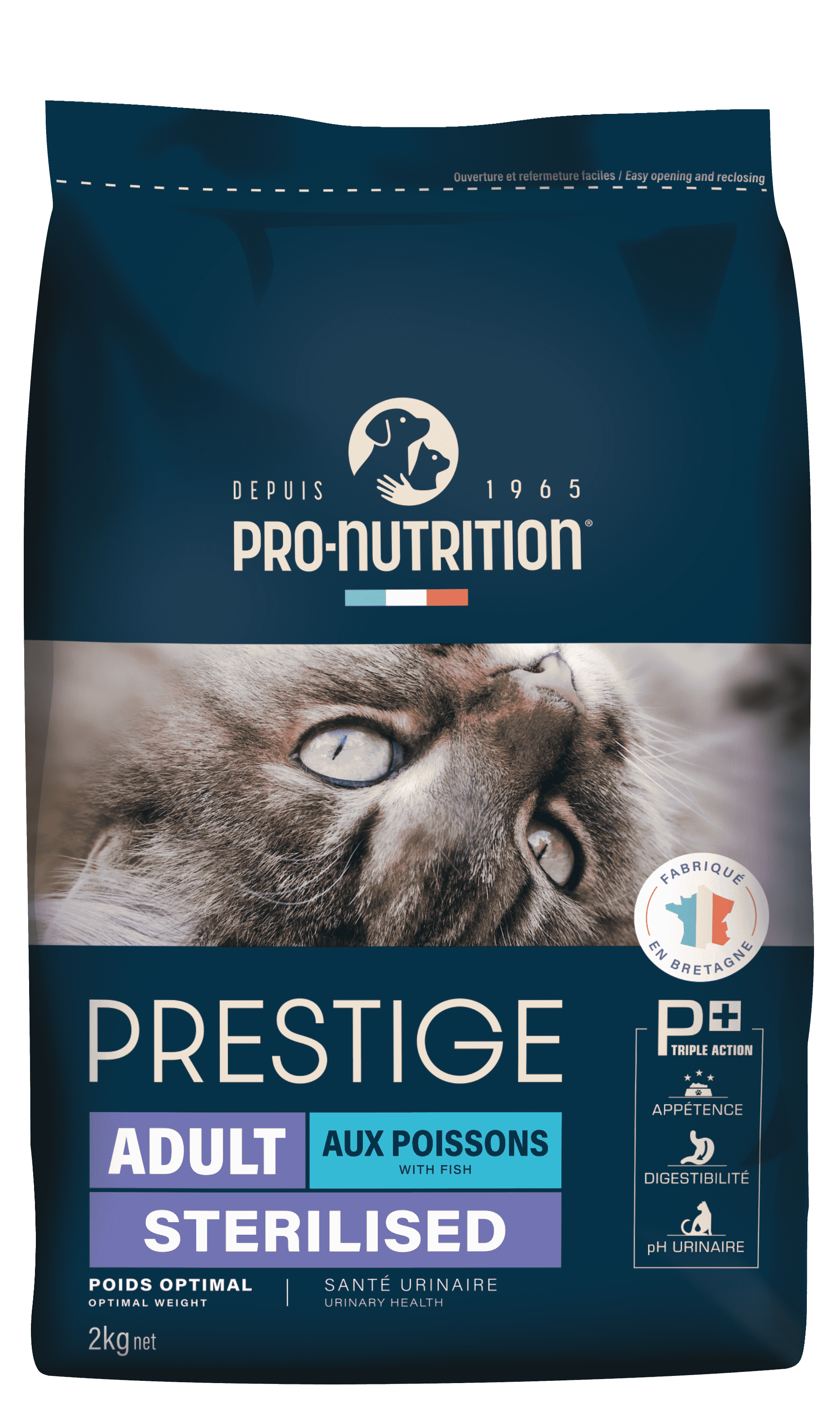 PRESTIGE CHAT ADULT STERILIZED AUX POISSONS BLANCS 2KG