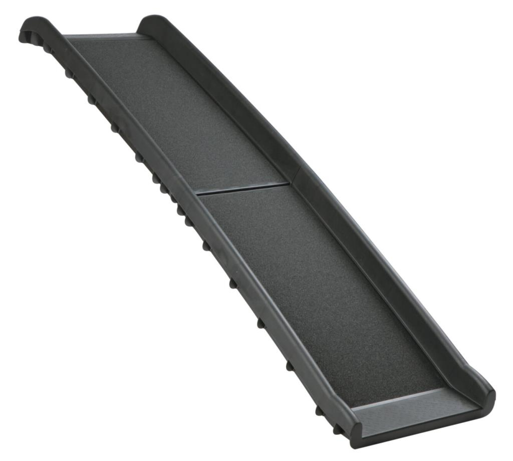 Rampe pliante, en plastique/revêtement granulé, 40 × 156 cm, 4,5 kg, noir
