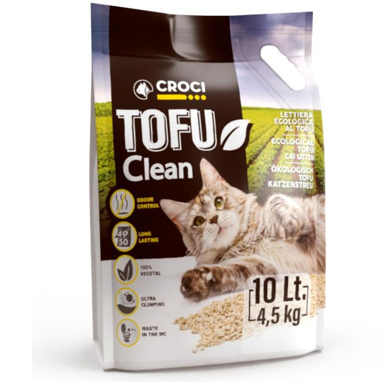 LITIÈRE TOFU CLEAN 10lt 4,5KG