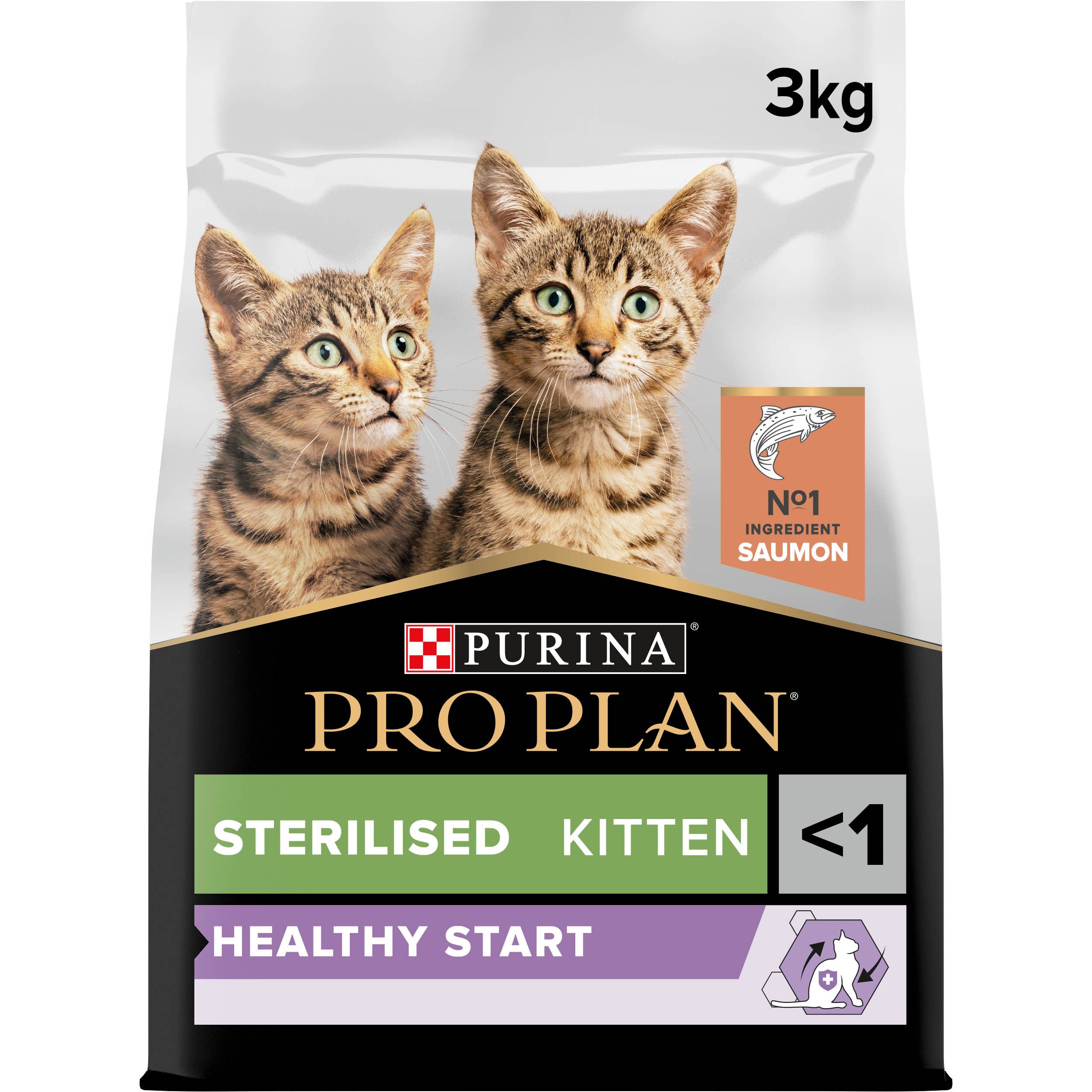 PRO PLAN Sterilised Kitten HEALTHY START Saumon 3kg