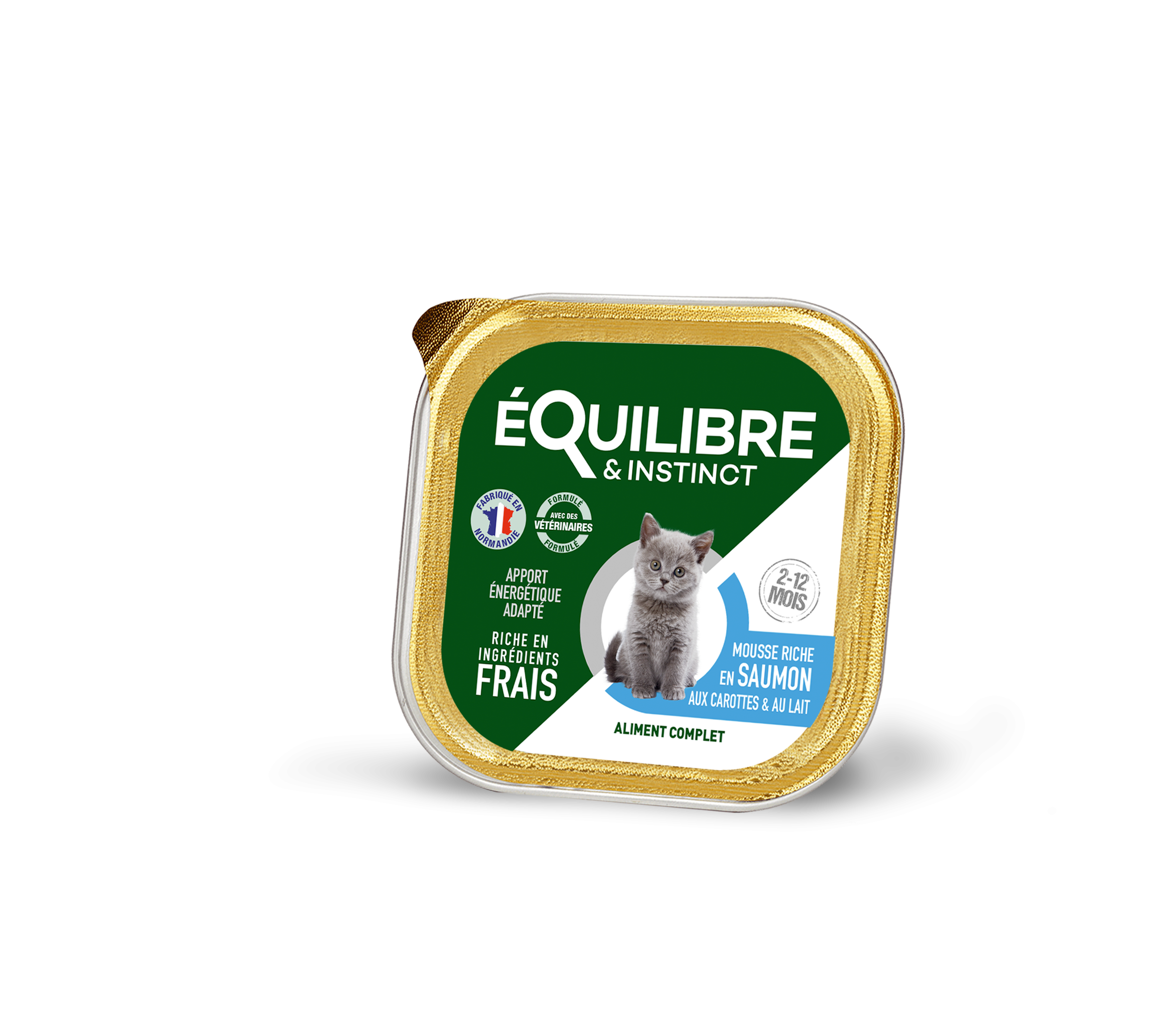 MOUSSE RICHE EN SAUMON ET AUX CAROTTES POUR CHATON - 85G