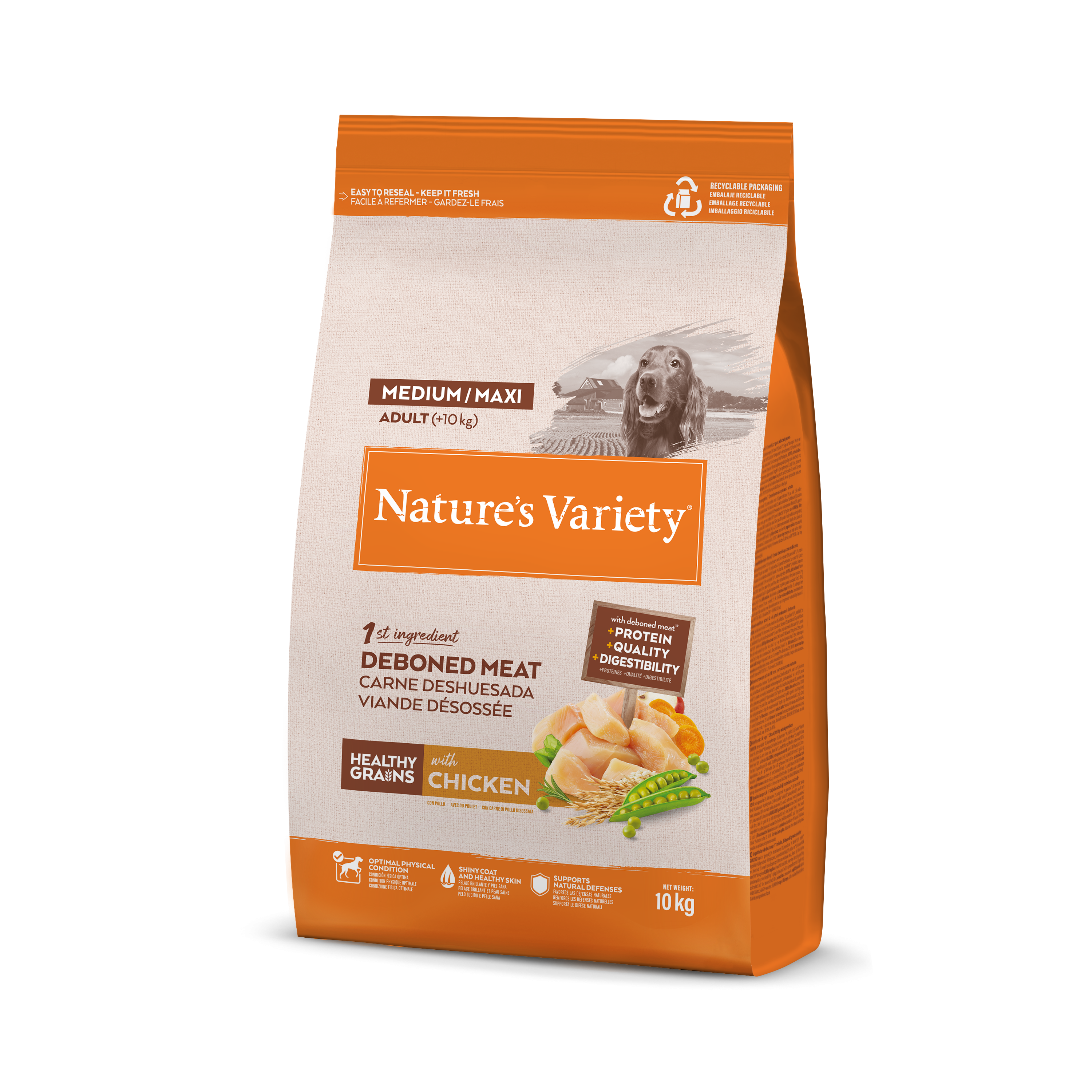 NATURE'S VARIETY chien Original med adult poulet 10kg