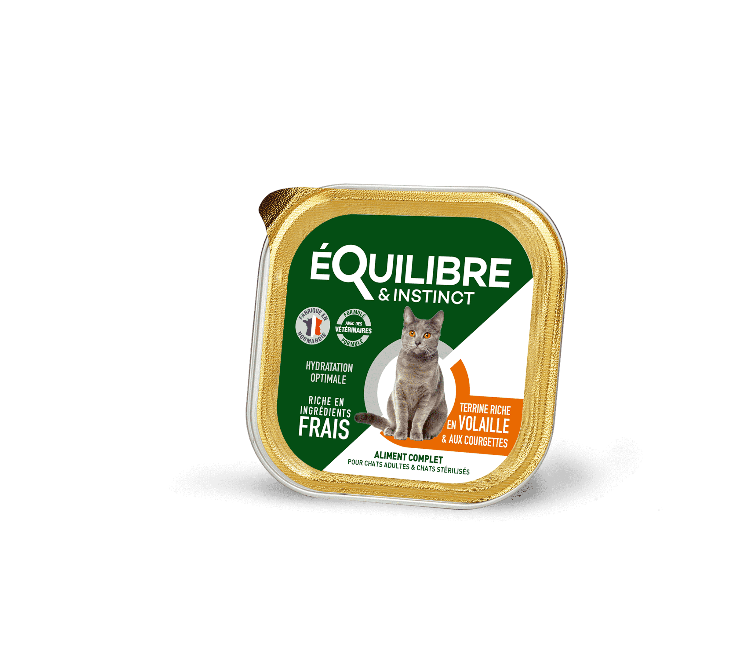 Pâtées riches en volaille & aux courgettes pour CHAT STÉRILISÉ