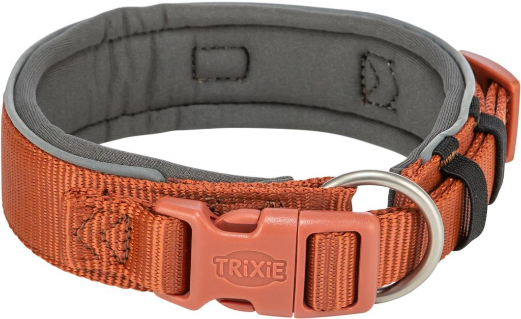 Premium collier, extra large, M–L: 40–48 cm/40 mm, rouille/gris graphite