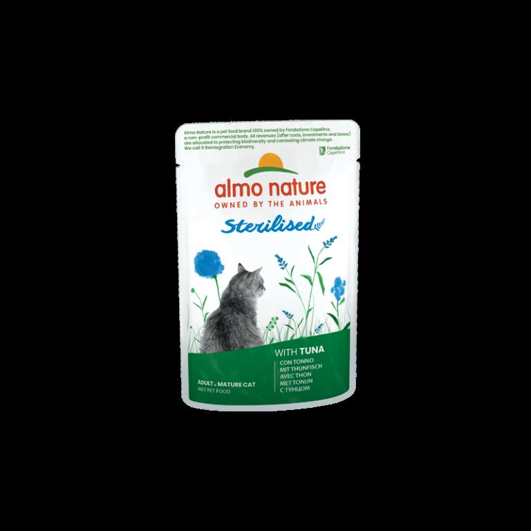 ALMO Nature Fonctionnel pour Chat Stérilisé au Thon 70g