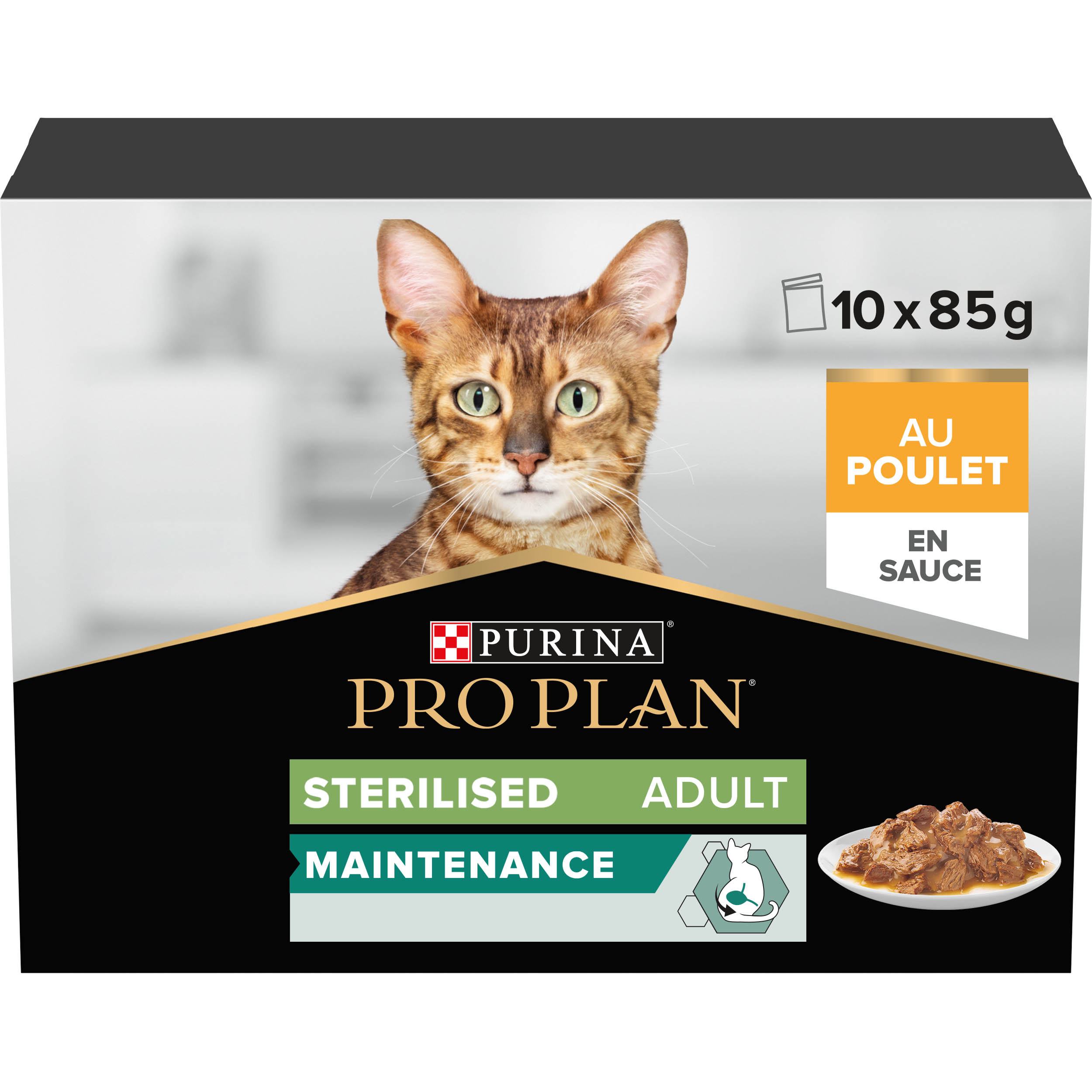 PRO PLAN Adult STERILISED MAINTENANCE Poulet Sauce 10x85g