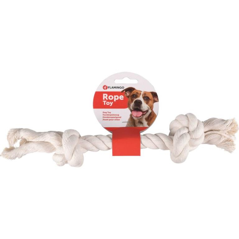 CORDE DE JEU 2 NOEUDS BLANC M 