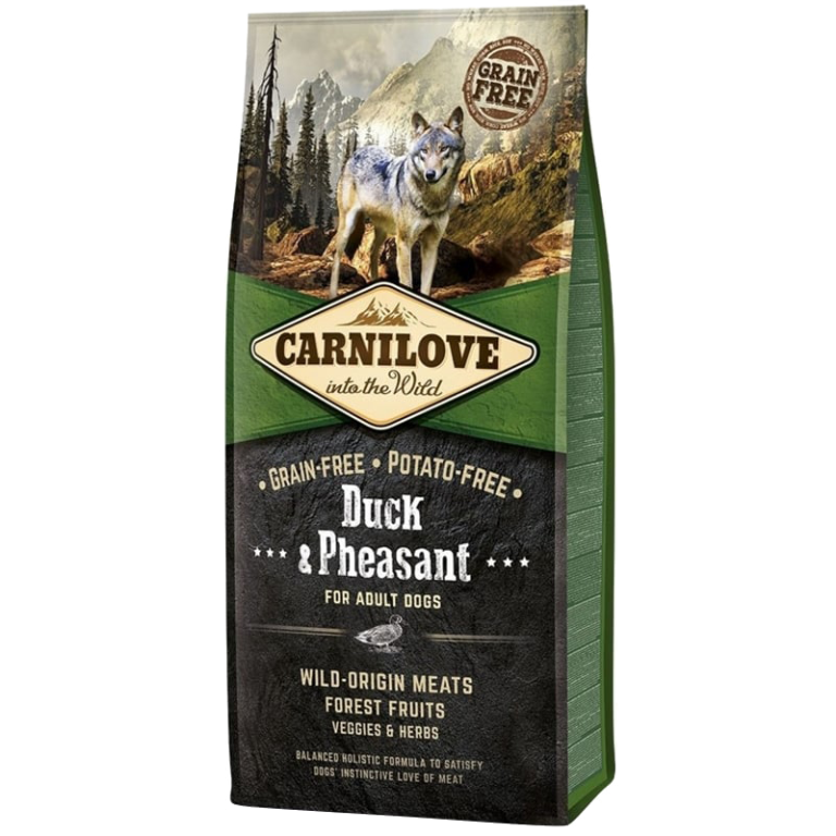 CROQUETTES CARNILOVE SAVEUR CANARD ET FAISAN - SAC DE 12 KG