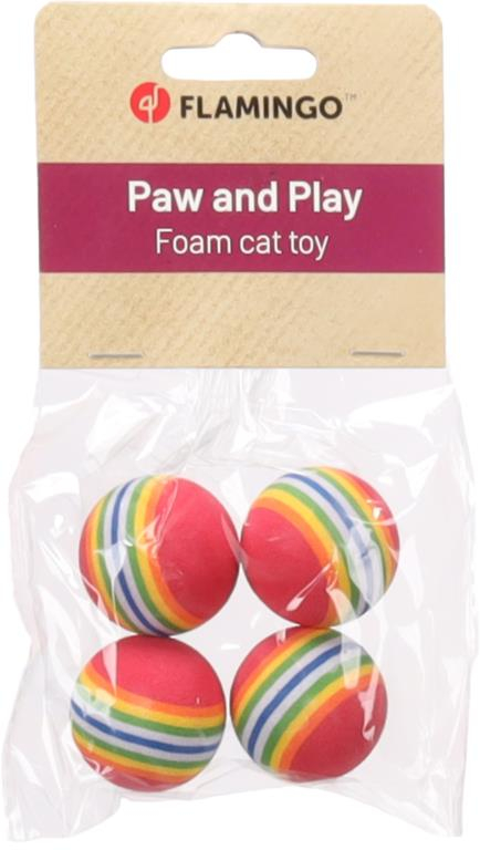 Jouet pour CHAT SOFTBALL ARC-EN-CIEL 