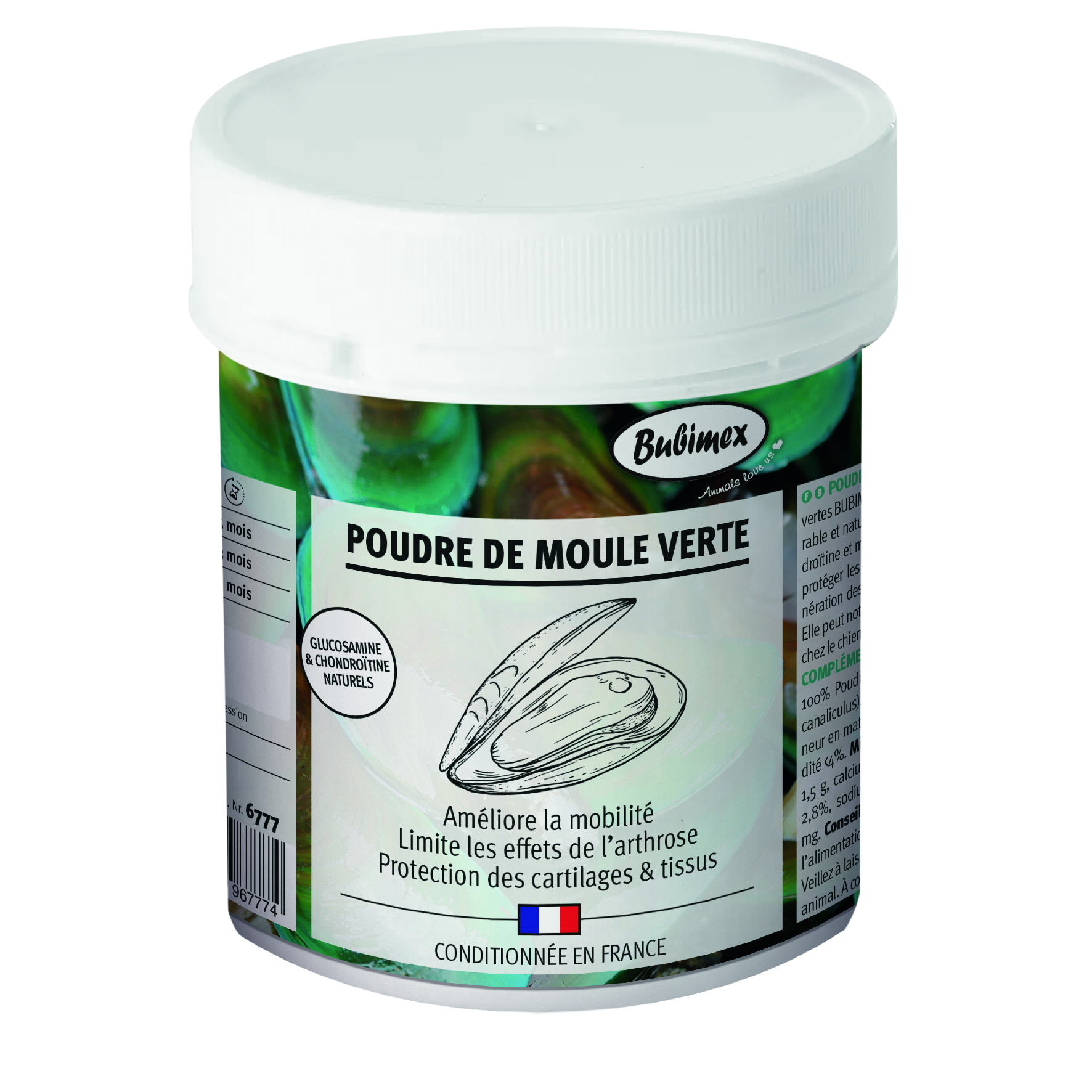 Poudre de moules vertes 400g Bubimex