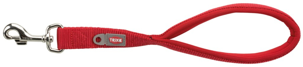 Premium laisse courte, M–XL: 37 cm/25 mm, rouge