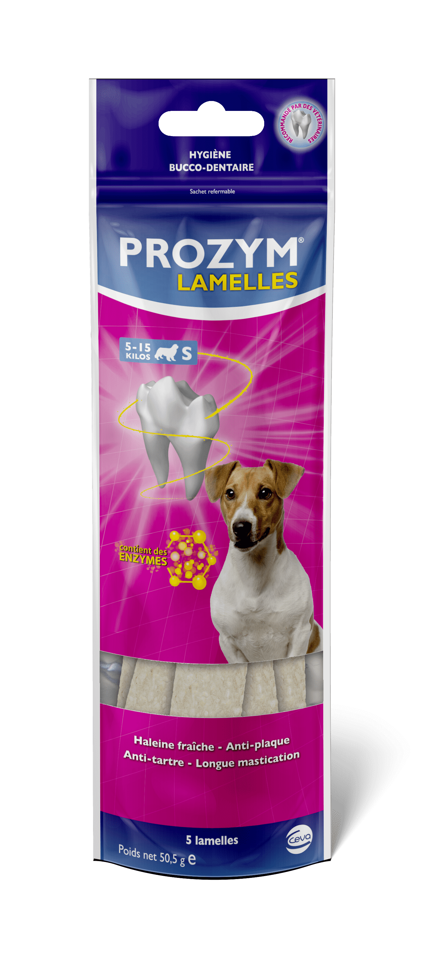 PROZYM LAMELLE pour petit chien S mini- sachet de 5 