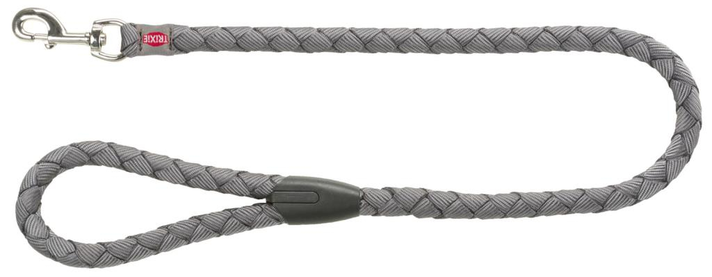 Cavo laisse, S–M: 1,00 m/ø 12 mm, gris graphite