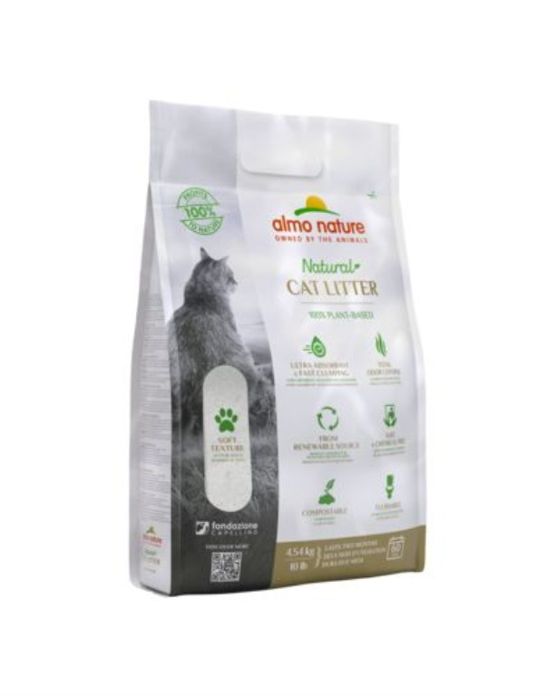 ALMO NATURE Litière végétale écologique pour chat CatLitter 4,54 Kg