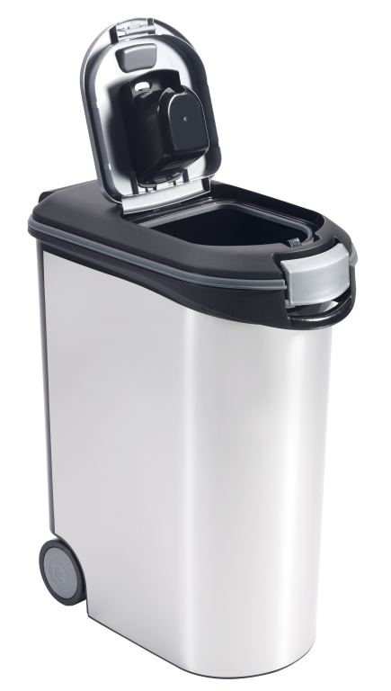 CONTENEUR A CROQUETTES CURVER METAL - 54L/20KG