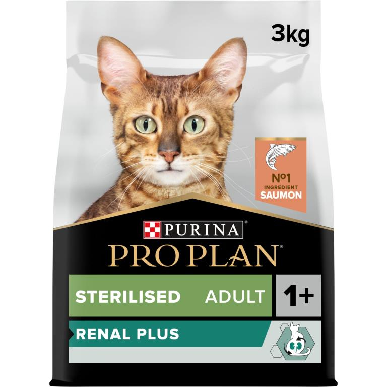 PRO PLAN Sterilised Adult RENAL PLUS au saumon pour chat 10KG